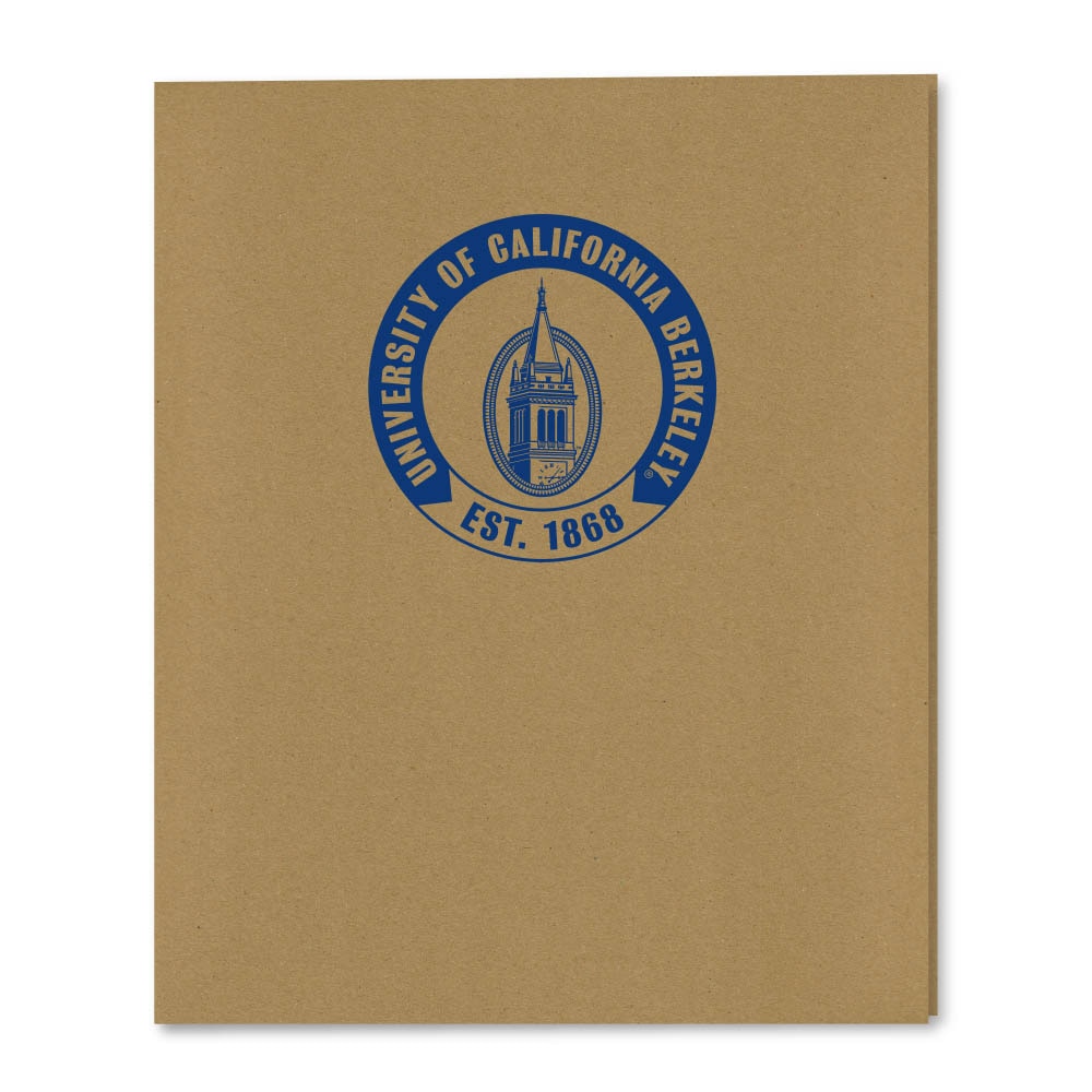 Recycled Emblematic Kraft 2 Pocket Folder, Classic