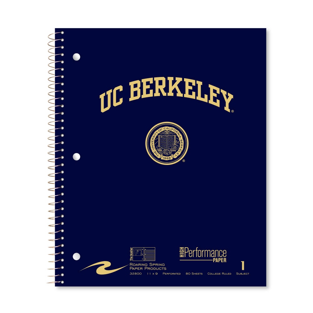 Roaring Premium 1 Subject Notebook, 8.5x11 College Ruled 20lb Paper, Pressboard Foil Cover
