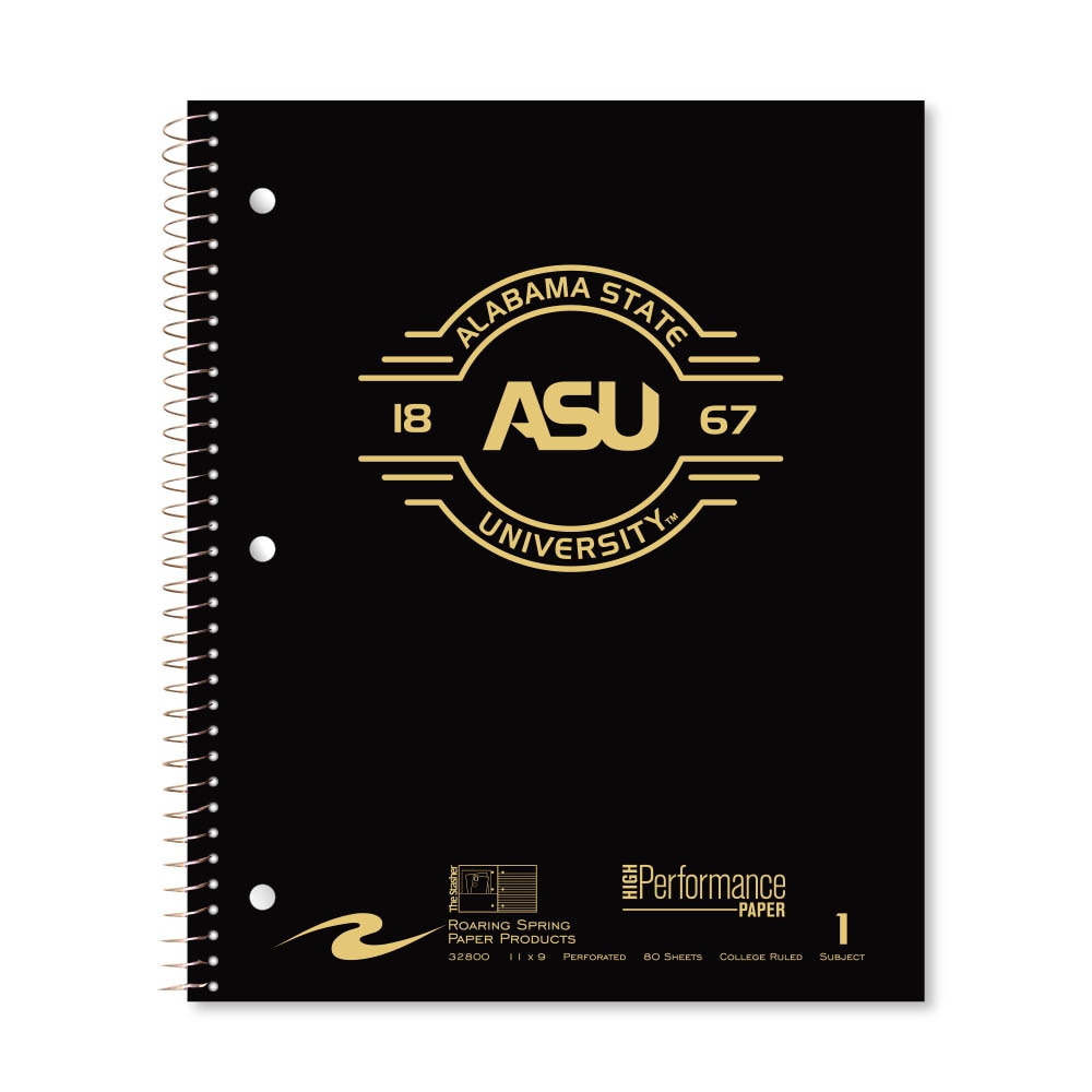 Roaring Premium 1 Subject Notebook, 8.5x11 College Ruled 20lb Paper, Pressboard Foil Cover