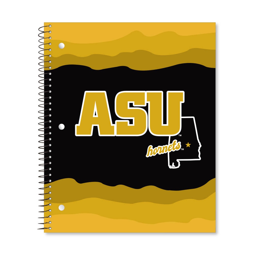Digi State Outline 3 Subject 11"x9" College Ruled Spiral Notebook