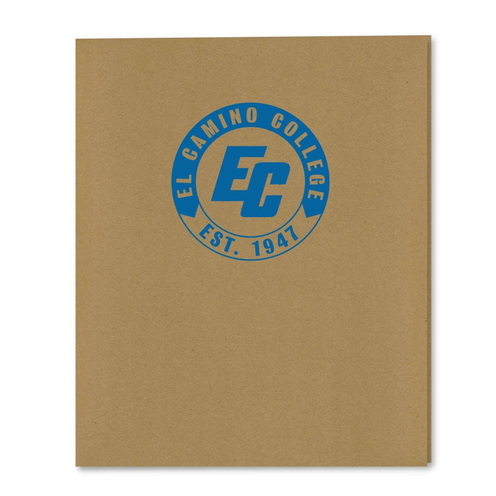 Recycled Emblematic Kraft 2 Pocket Folder, Classic