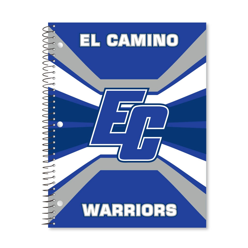 Digi Color Warp 1 Subject 11"x8.5" 70 Count College Ruled Spiral Notebook