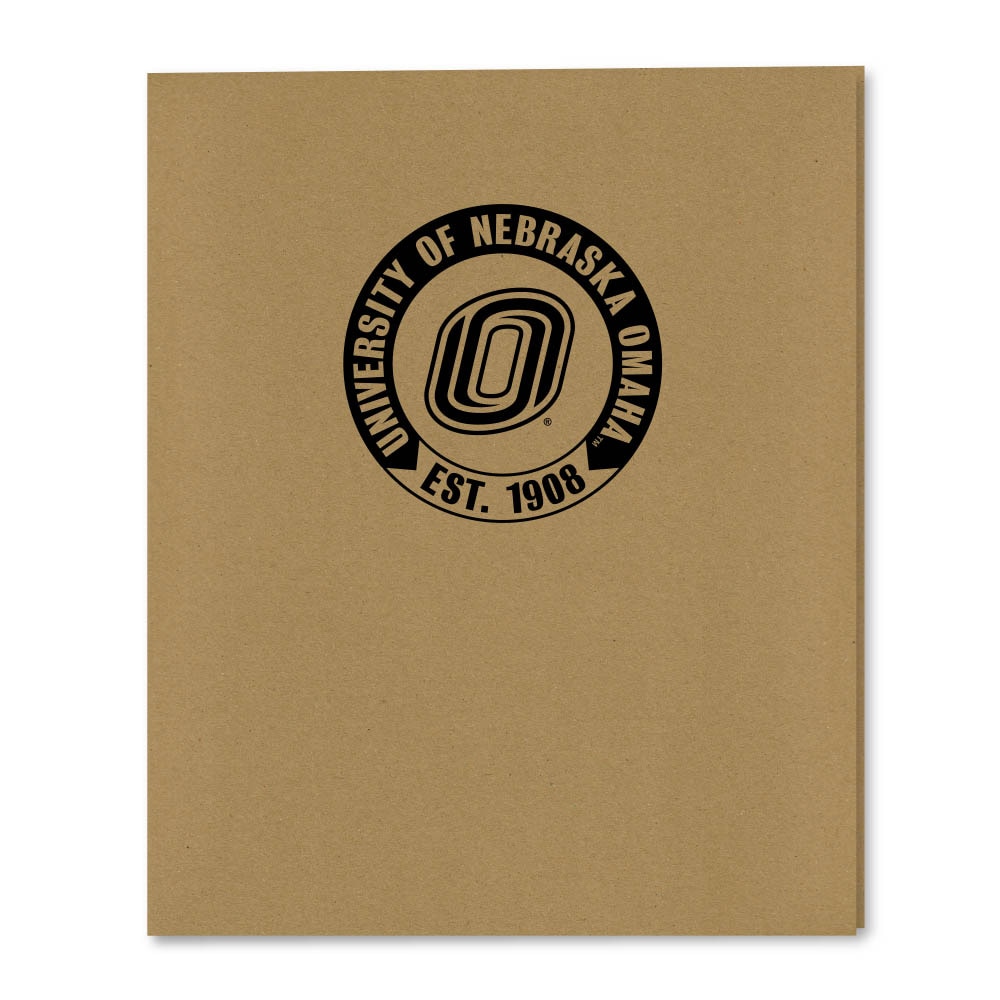 Recycled Emblematic Kraft 2 Pocket Folder, Classic