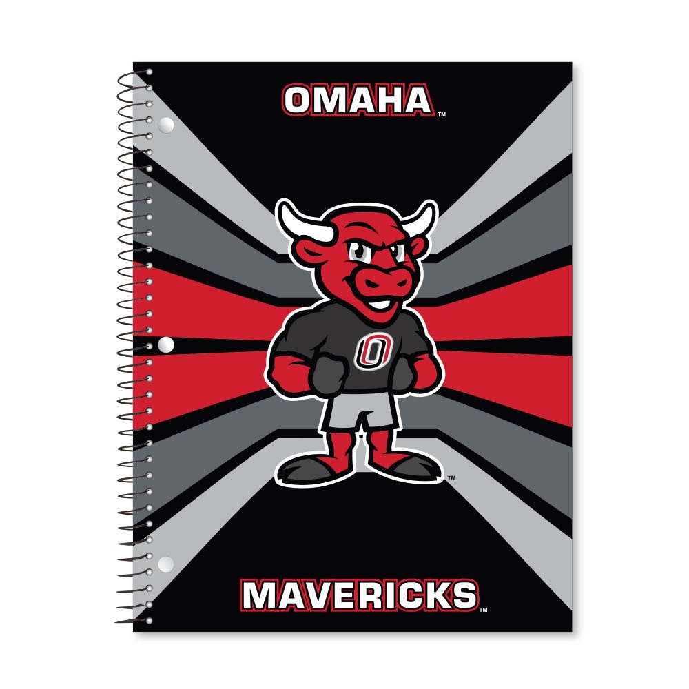 Digi Color Warp 1 Subject 11"x8.5" 70 Count College Ruled Spiral Notebook