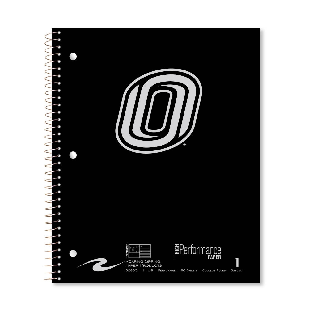 Roaring Premium 1 Subject Notebook, 8.5x11 College Ruled 20lb Paper, Pressboard Foil Cover