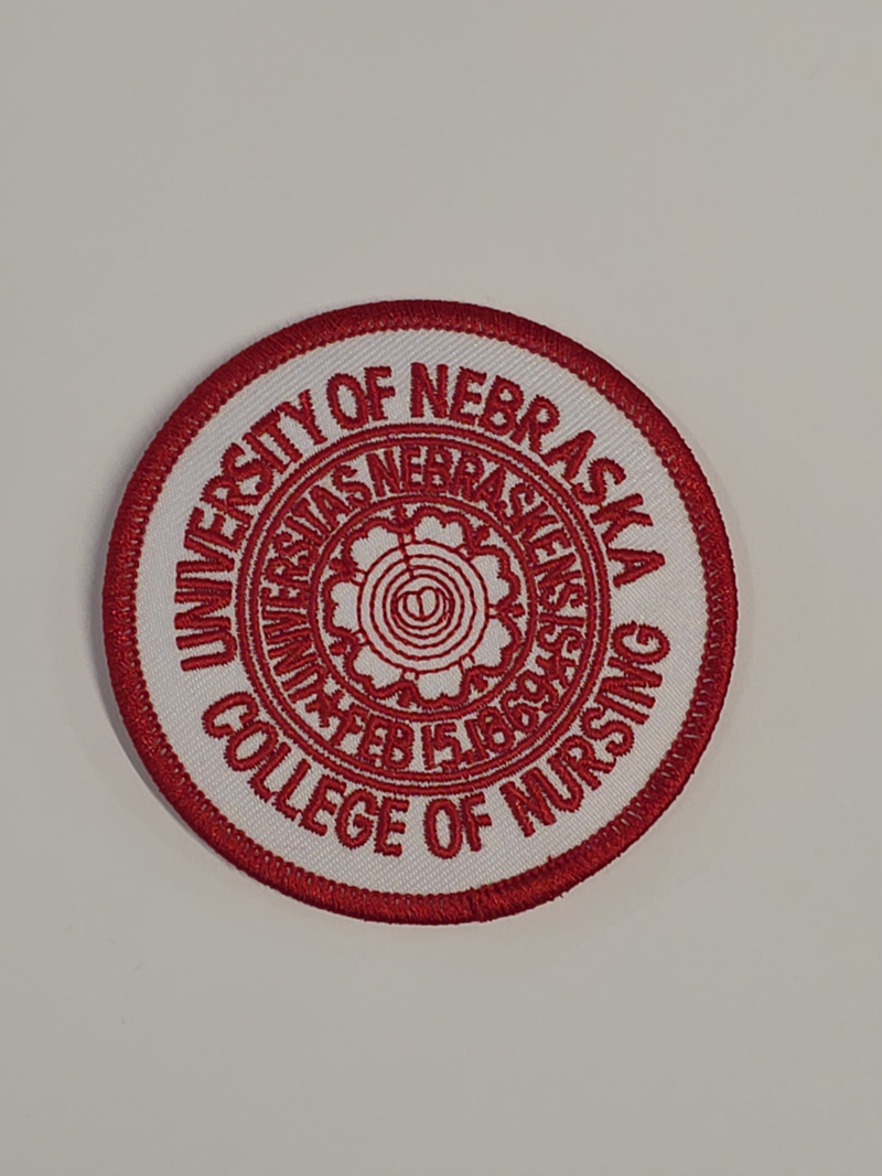 UNMC Nursing Patch Red/White