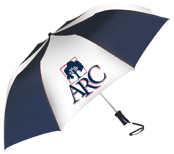 "The Sport" 2-Tone Emblematic Umbrella Automatic Folding 48" Coverage
