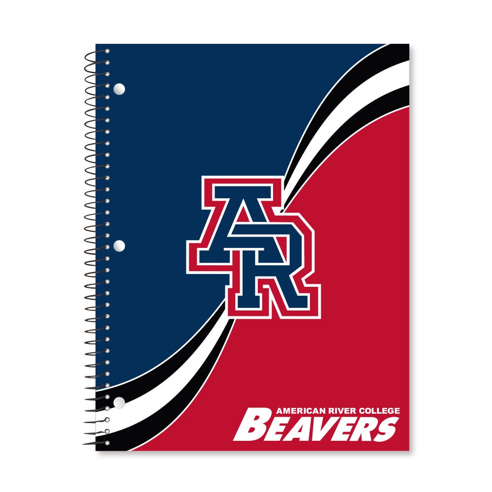 Digi Curve Divide 1 Subject 11"x8.5" 70 Count College Ruled Spiral Notebook