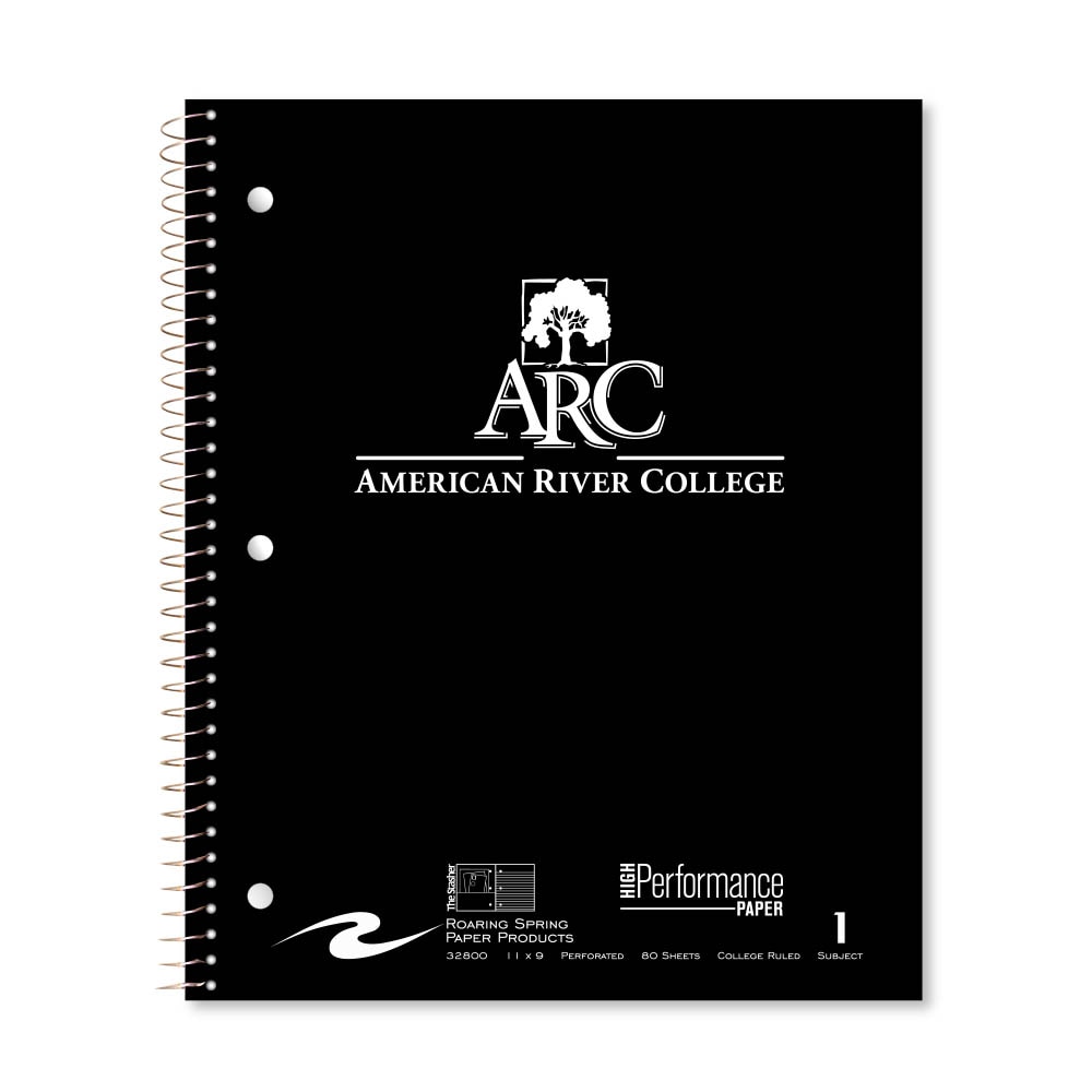 Roaring Premium 1 Subject Notebook, 8.5x11 College Ruled 20lb Paper, Pressboard Foil Cover