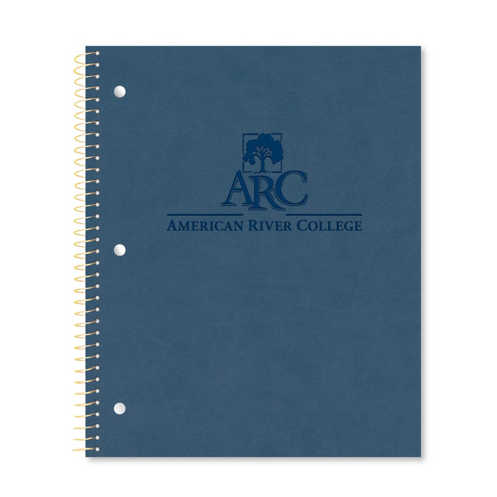 Roaring Premium 1 Subject Notebook 8.5x11 College Ruled 20lb Paper Impressions Leatherette Burnish Cover