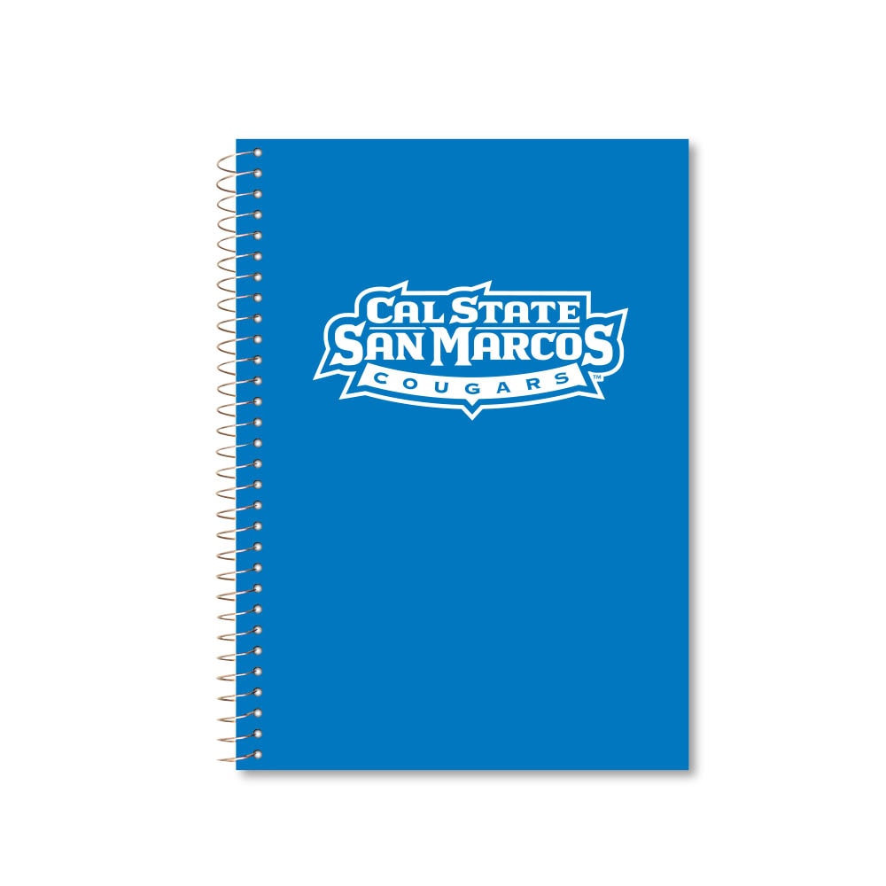 Roaring Premium 3 Subject 9.5 x 6.5 Notebook, College Ruled 20lb Paper, Pressboard Foil Cover
