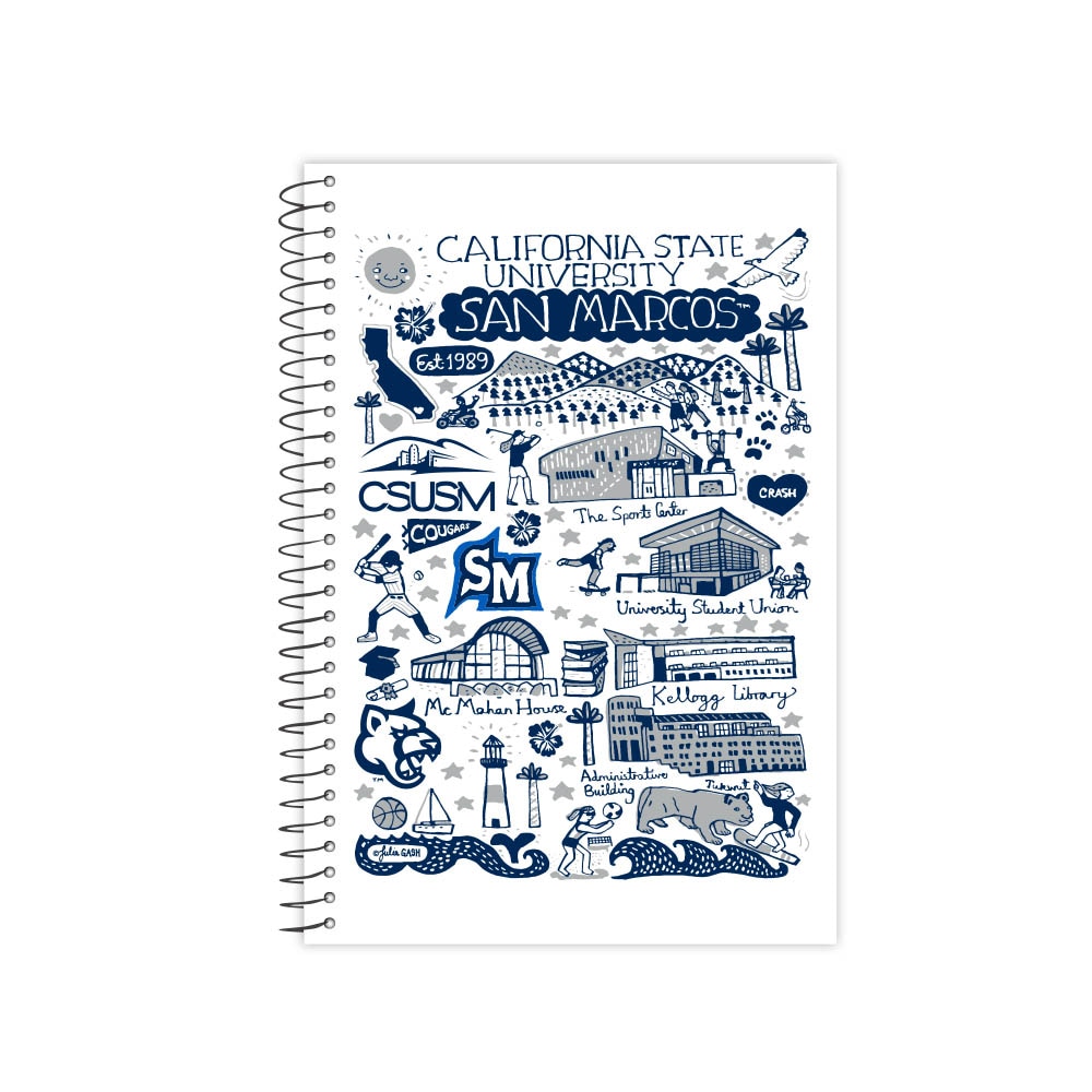 Emblematic Julia Gash One Subject College Ruled Journal