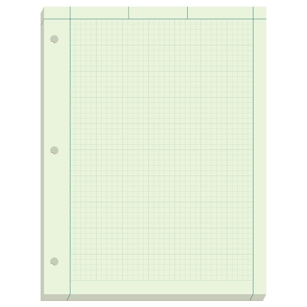 Ampad Computation Book Engineering Pad 5 Square Green