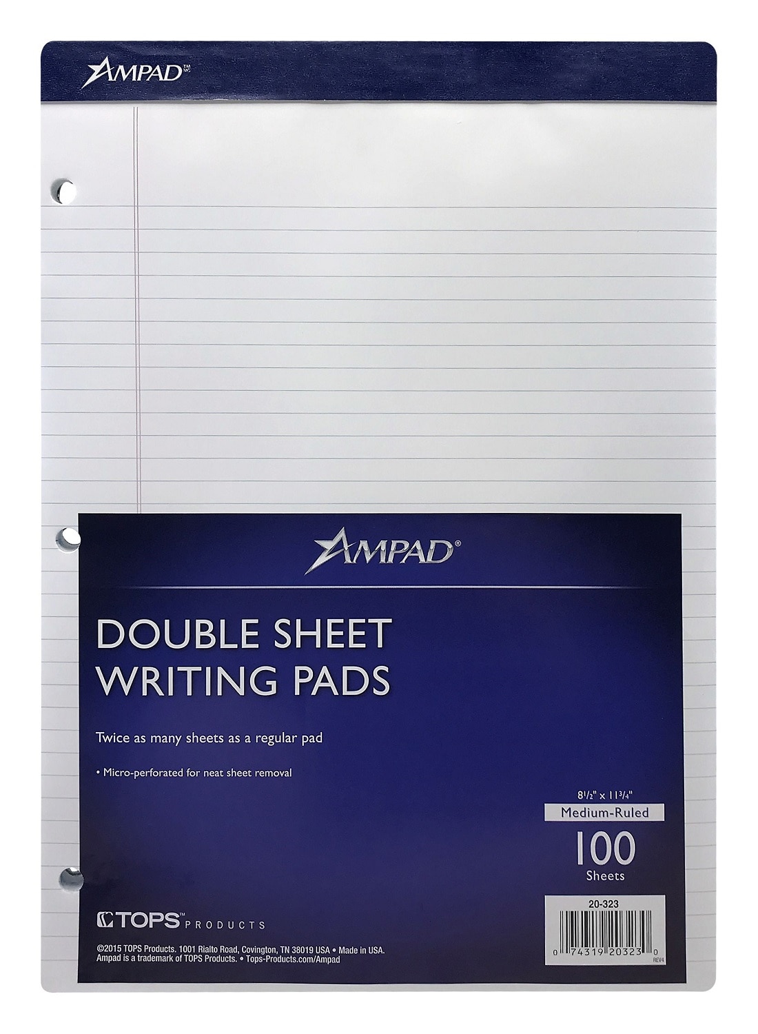 Ampad White Dual Pad