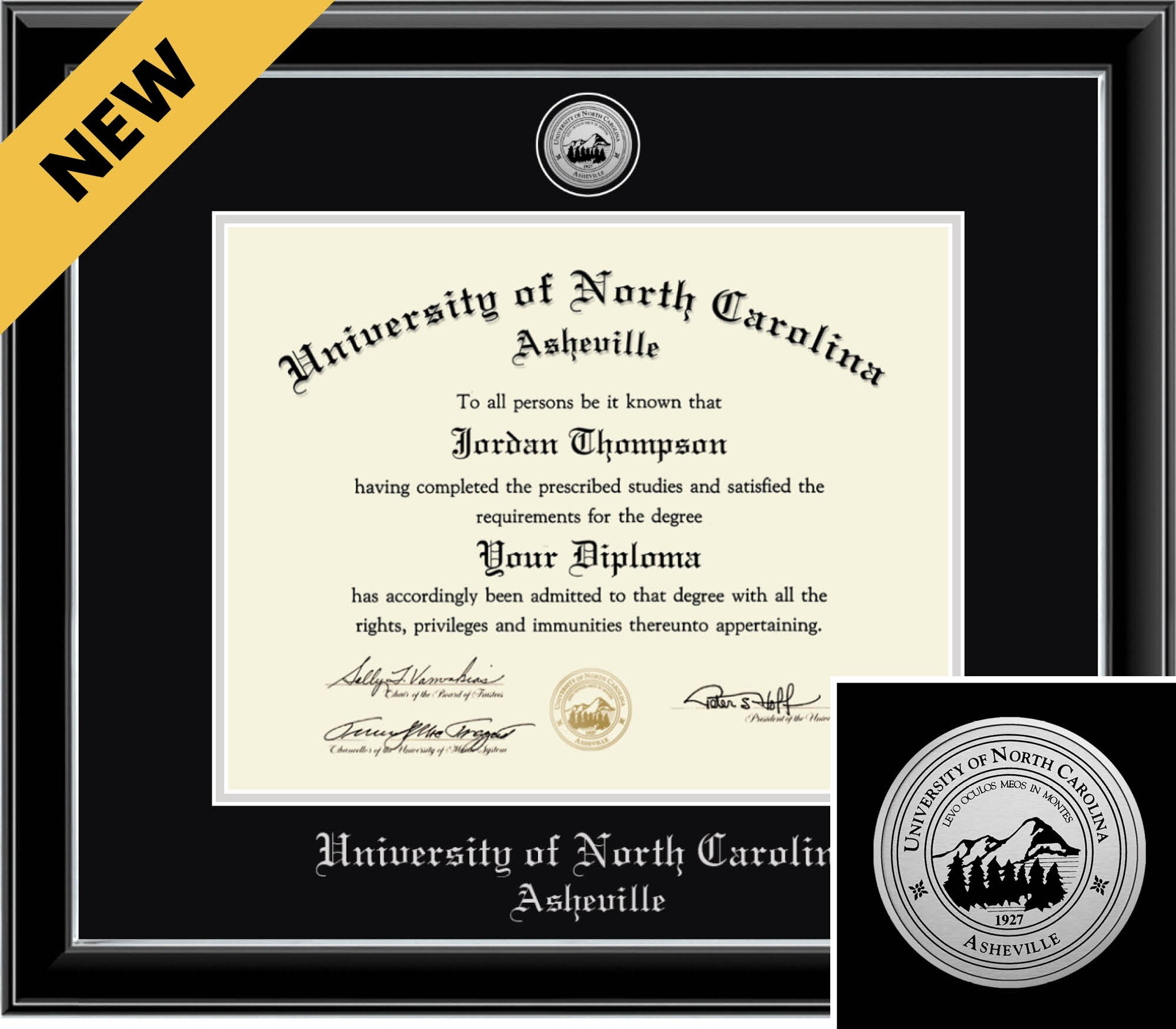 Church Hill Classics Onyx 11x14 Black Diploma Frame