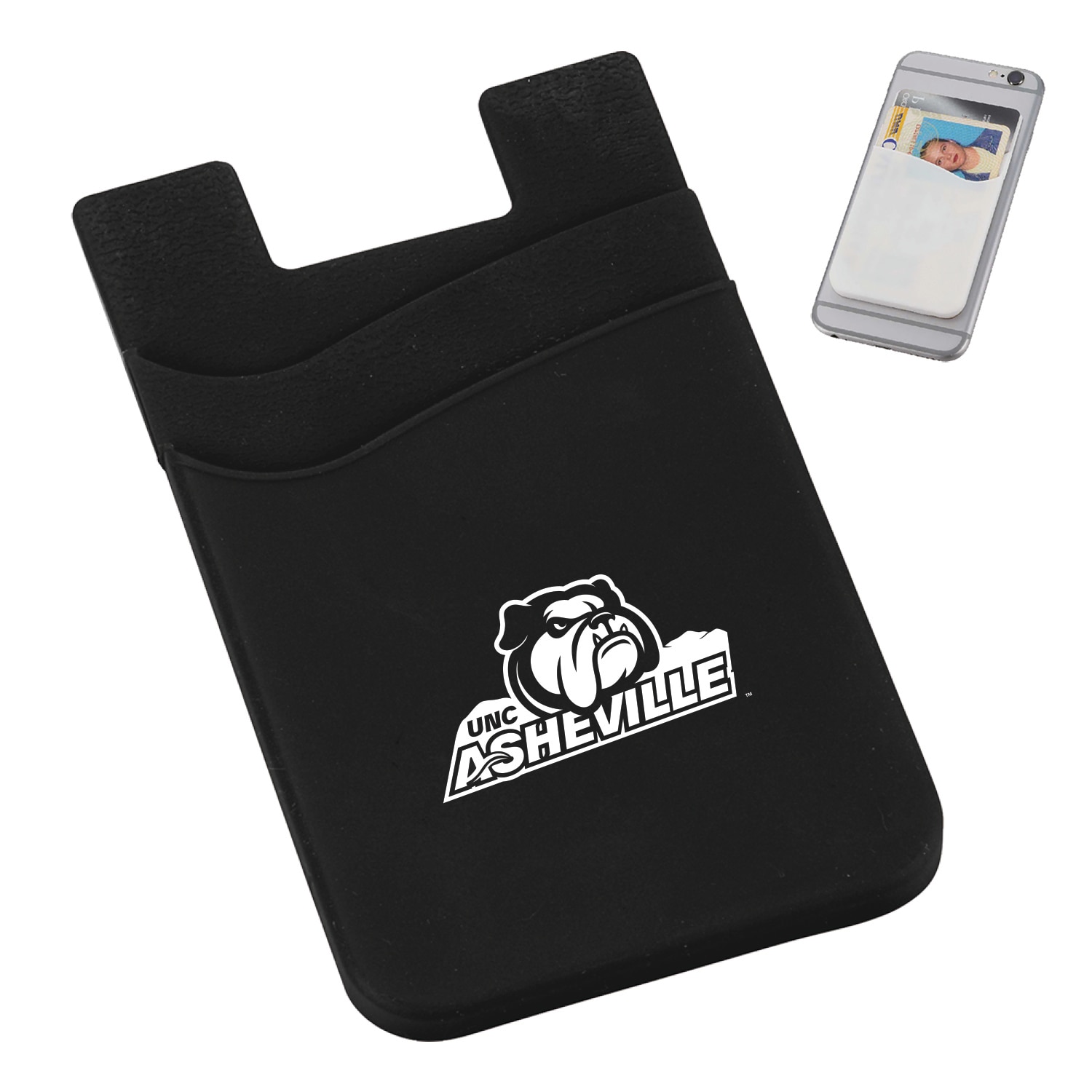 Dual Pocket Cell Phone Wallet Black