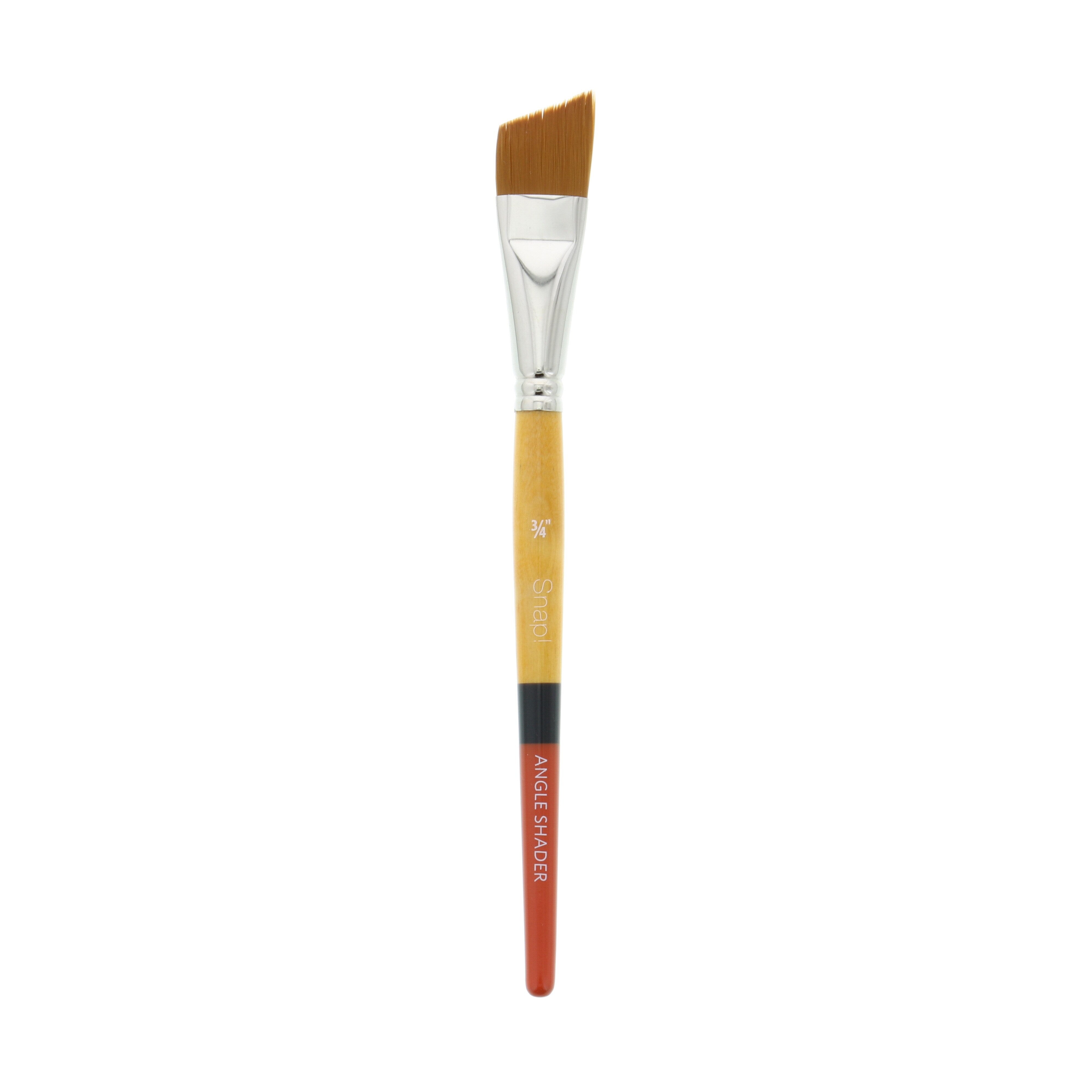 Princeton Brush Snap Gold Taklon Brush, Angle Shader, 3/4"