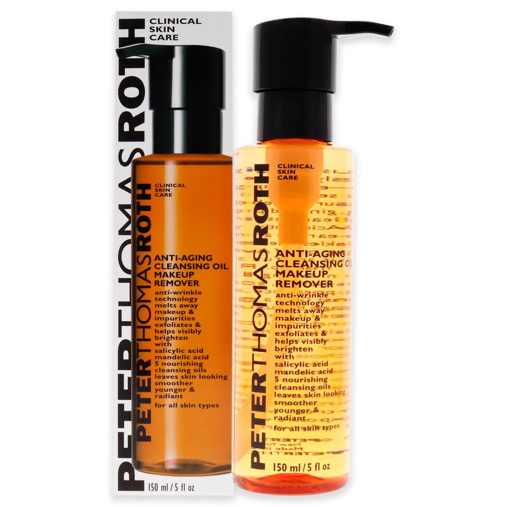Anti-Aging Cleansing Oil Makeup Remover by Peter Thomas Roth for Unisex - 5 oz Makeup Remover