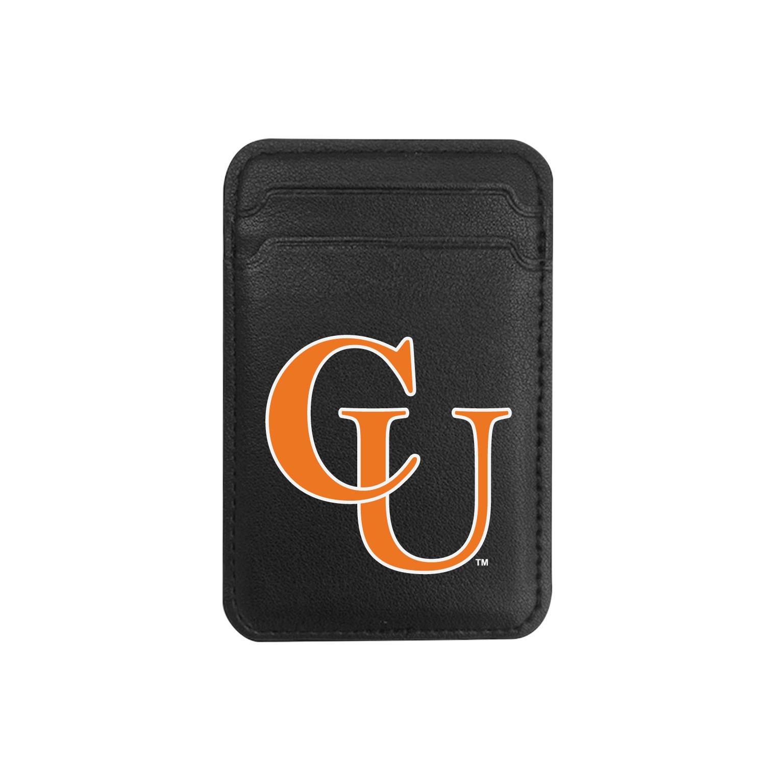 Campbell University - Leather Wallet Sleeve (Top Load, Mag Safe), Black, Classic V1