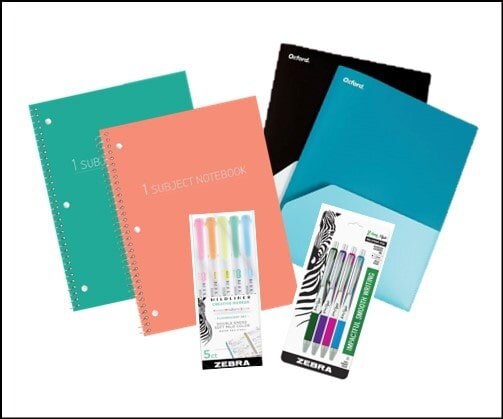 Back To School Stationery Bundle - 6pc - Over 10% Savings!