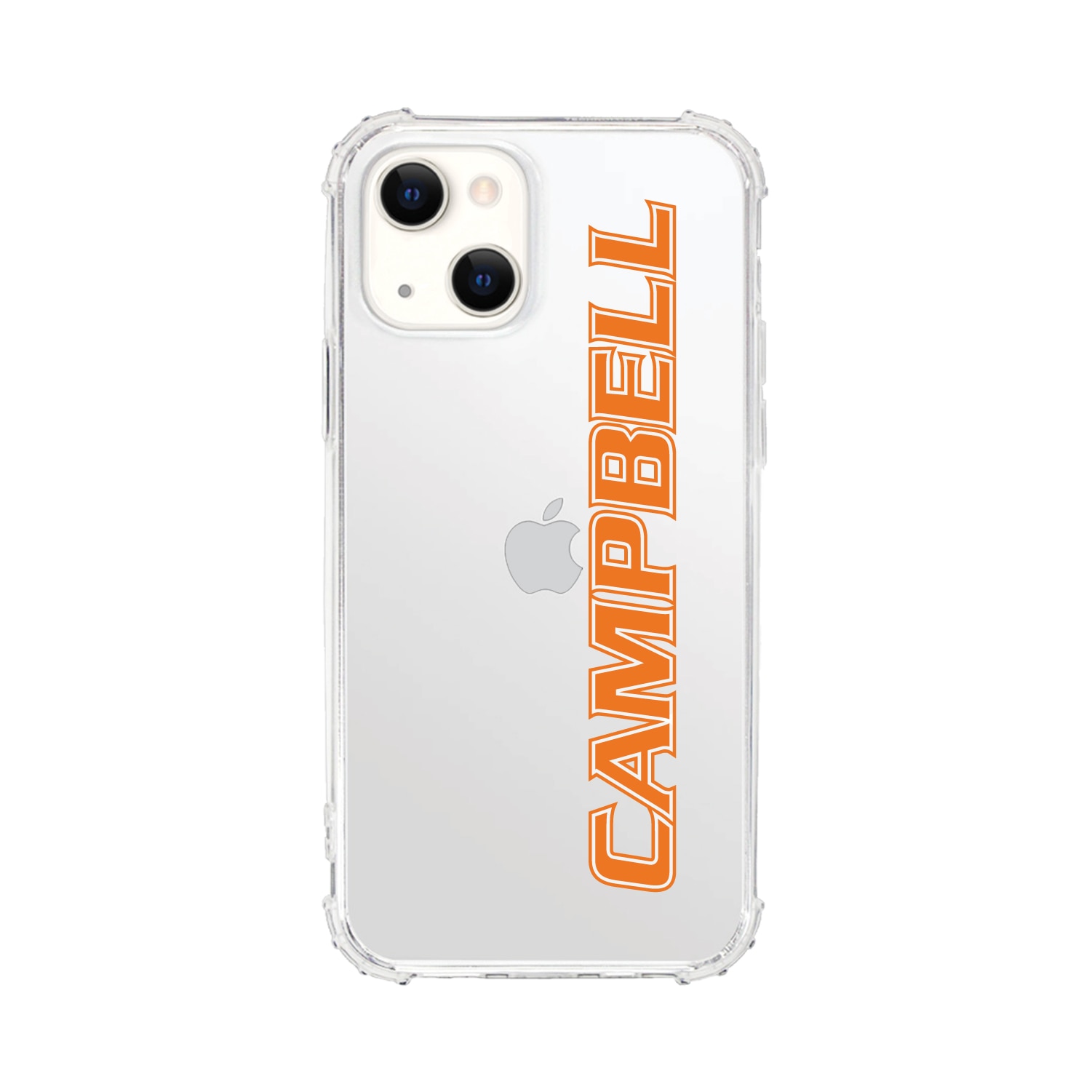 Campbell University Clear Tough Edge Phone Case, Classic V1 - iPhone 14 Plus