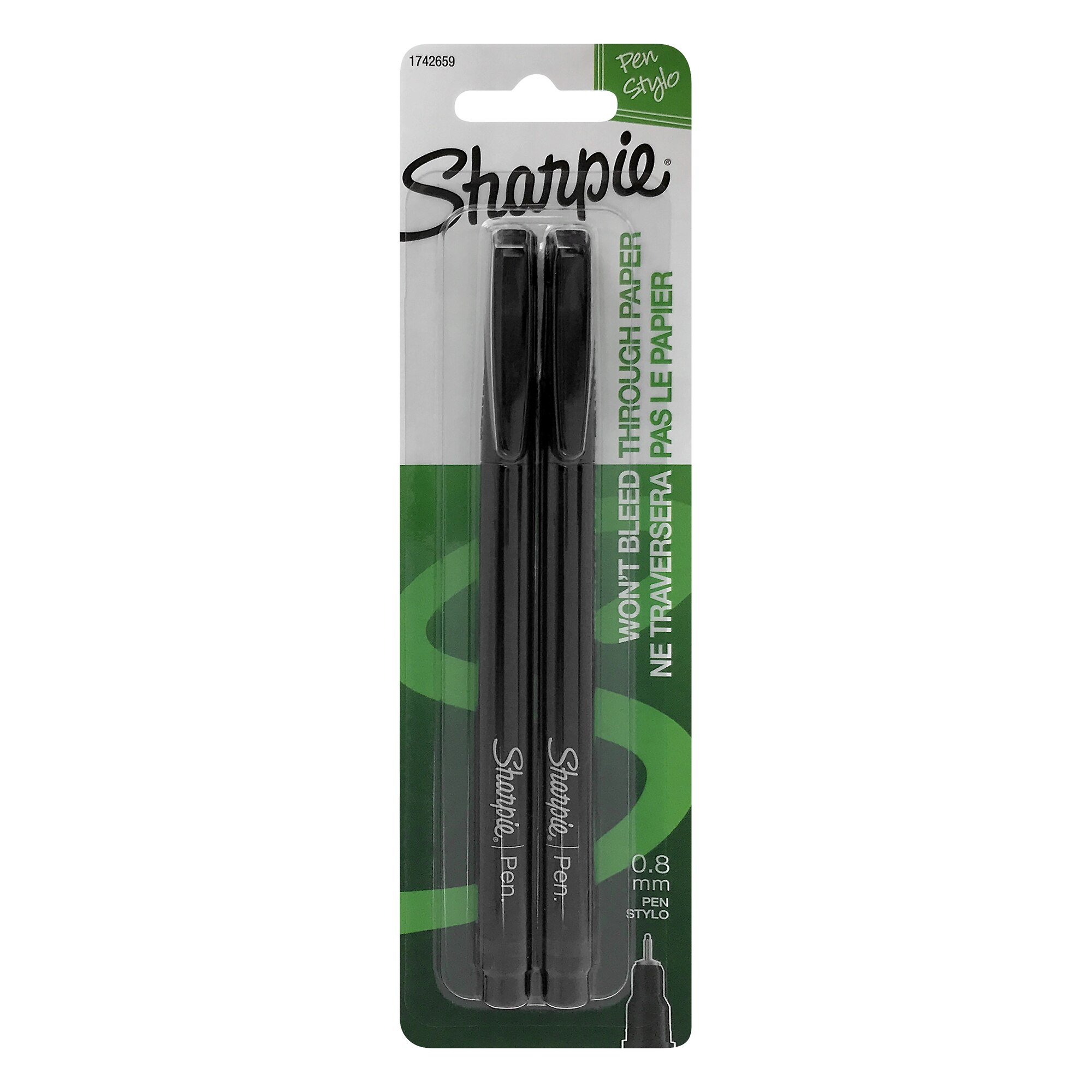 Sharpie Pen 2 Pack Black