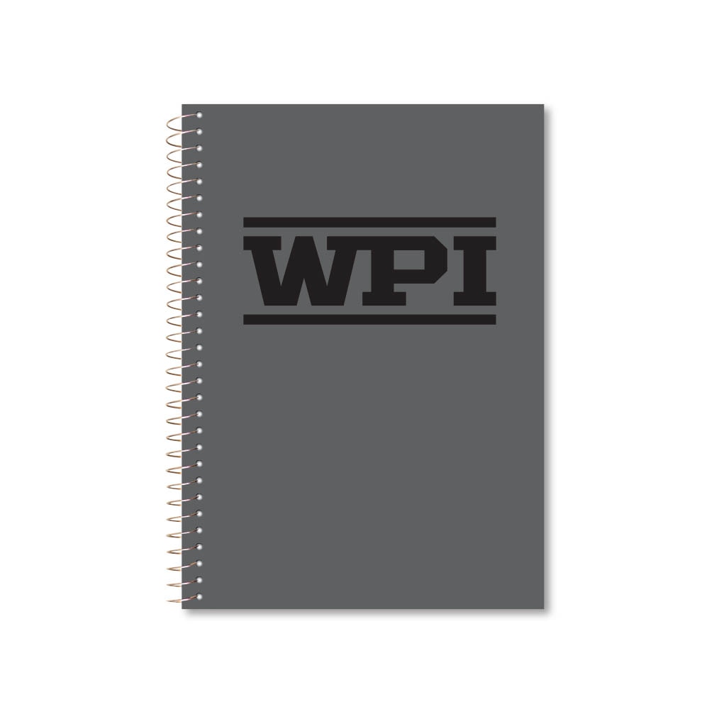 Roaring Premium 3 Subject 9.5 x 6.5 Notebook, College Ruled 20lb Paper, Pressboard Foil Cover