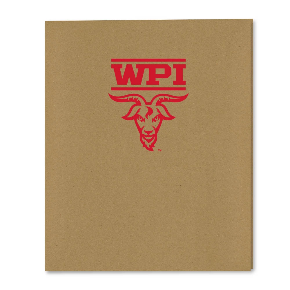 Recycled Emblematic Kraft 2 Pocket Folder, Classic
