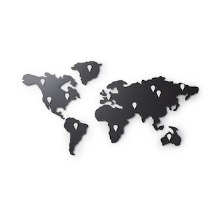Umbra Mappit Wall Decor, Black