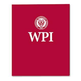 Roaring Twin Pocket Laminated Foil Portfolio 11 x 8.60