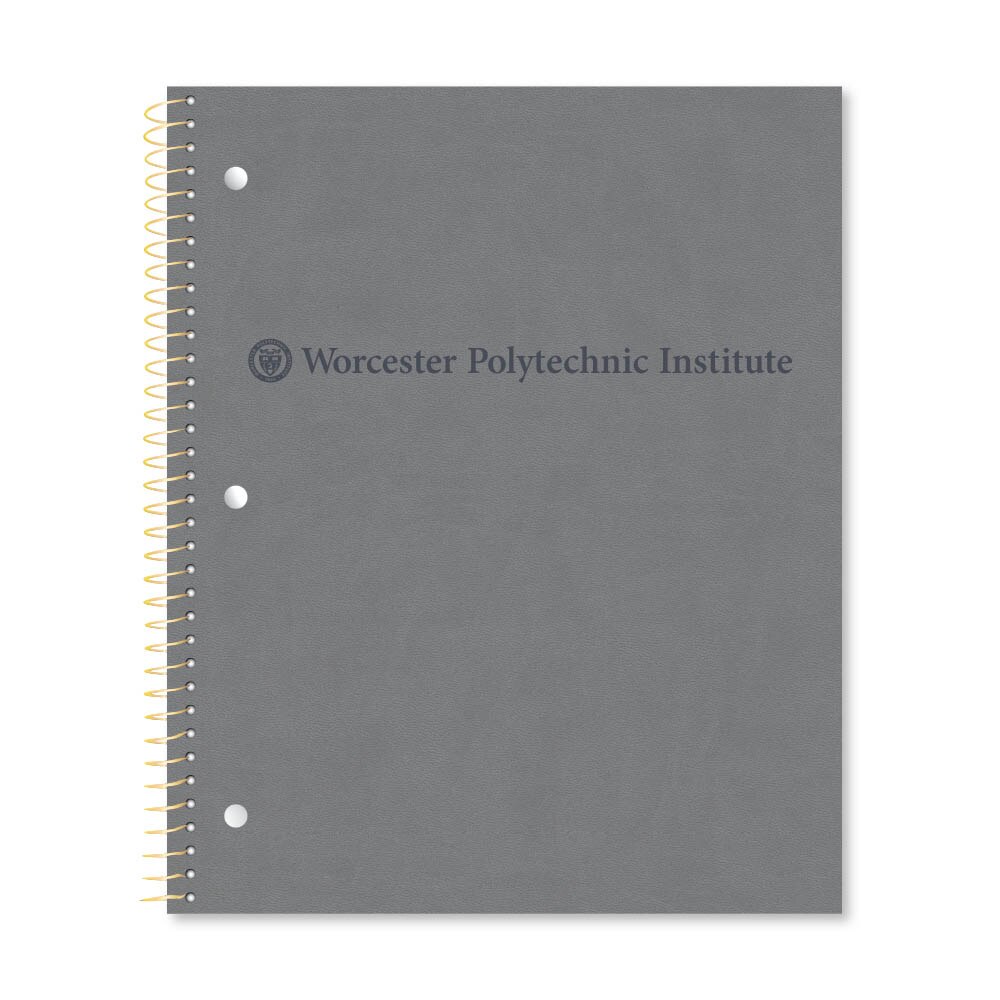 Roaring Premium 1 Subject Notebook 8.5x11 College Ruled 20lb Paper Impressions Leatherette Burnish Cover